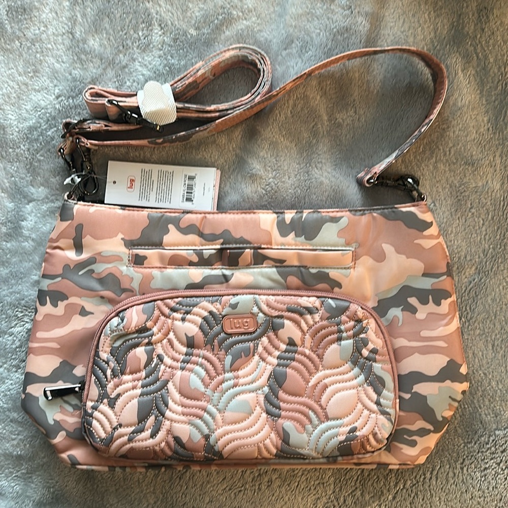 NEW lug Samba XL crossbody in camo rose NWT